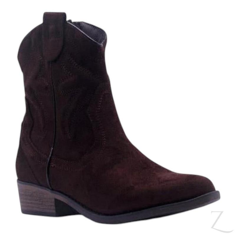Buy-Ladies Cowboy Ankle Boots | Pointed Toe | "Mara" - B Grade-Brown-3-Online-in South Africa-on Zalemart