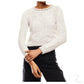 Buy-Ladies Cropped Woolly Sweater | Plain | "Ria"-Brown & White-S-Online-in South Africa-on Zalemart