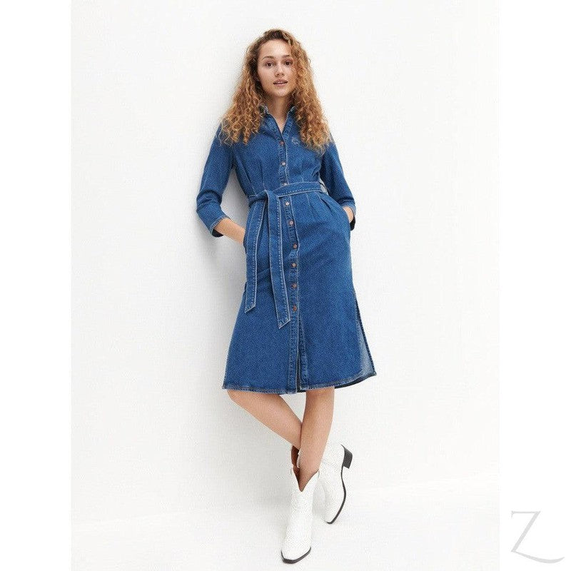 Buy-Ladies Denim Shirt Dress | No Belt | "Liwe"-Online-in South Africa-on Zalemart