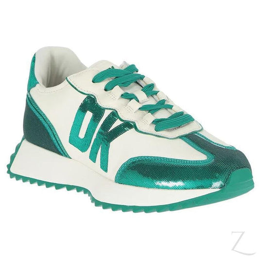 Buy-Ladies Everyday Chunky Sneakers | Lace Up | "Shaka"-Green & White-2.5-Online-in South Africa-on Zalemart