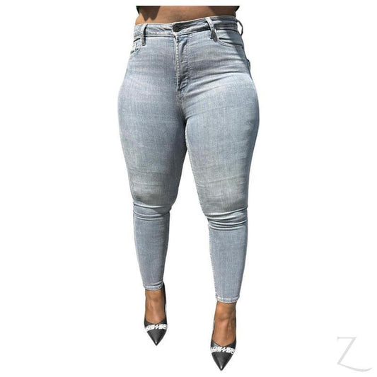 Buy-Ladies Extra High Rise Super Skinny Super Stretchy Strong Denim Jeans | Plain | "Samina"-A Grade-Online-in South Africa-on Zalemart