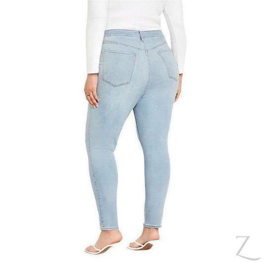 Buy-Ladies Extra High Rise Super Skinny Super Stretchy Strong Denim Jeans | Ripped | "Samina" - B Grade-Online-in South Africa-on Zalemart