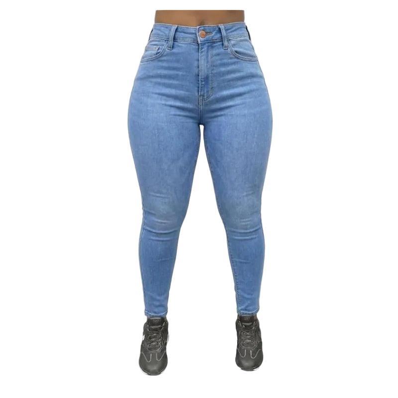 Buy-Ladies Extra High Rise Super Stretchy Super Skinny Strong Denim Jeans | One Size Fits 4 | "Futhi"-A Grade-Online-in South Africa-on Zalemart