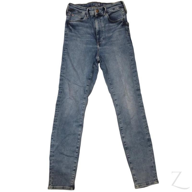 Buy-Ladies Extra High Rise Super Stretchy Super Skinny Strong Denim Jeans | One Size Fits 4 | "Futhi" - B Grade-Online-in South Africa-on Zalemart