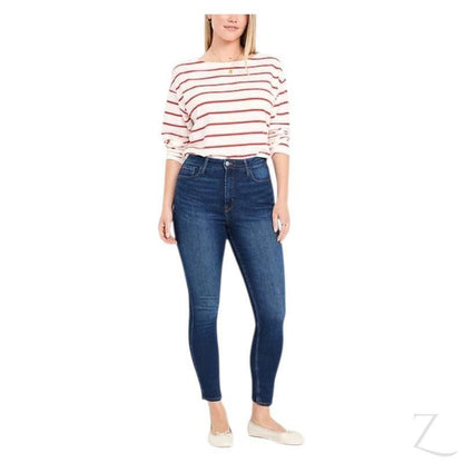 Buy-Ladies Extra High Rise Super Stretchy Super Skinny Super Strong Denim Jeans | Plain | "Samina" - B Grade-Online-in South Africa-on Zalemart