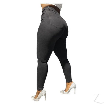 Buy-Ladies Extra High Waist Super Skinny Super Stretchy Strong Denim Jeans | Button Fly | "Mina"-Online-in South Africa-on Zalemart