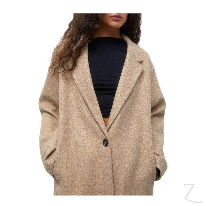 Buy-Ladies Felt Textured Coat | Buttons | "Dube"-Online-in South Africa-on Zalemart