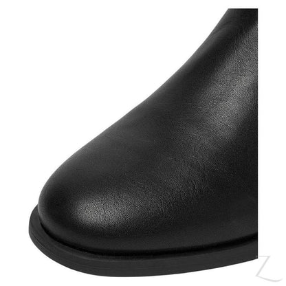 Buy-Ladies Flat Long Boots | Faux Leather | "Zola" - B Grade-Online-in South Africa-on Zalemart