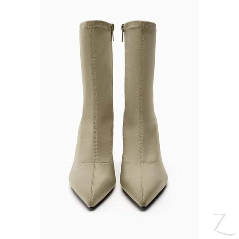 Buy-Ladies High Heel Stretchy Fabric Ankle Boots | "Zia"-Online-in South Africa-on Zalemart