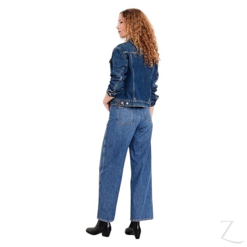 Buy-Ladies High Rise Strong Wide Leg Denim Jeans | Front Pockets | "Samina" - B Grade-Online-in South Africa-on Zalemart