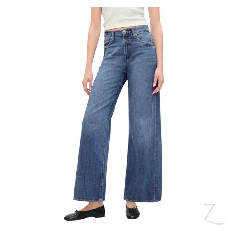 Buy-Ladies High Rise Strong Wide-Leg Denim Jeans | Plain | "Bobo"-A Grade-Online-in South Africa-on Zalemart