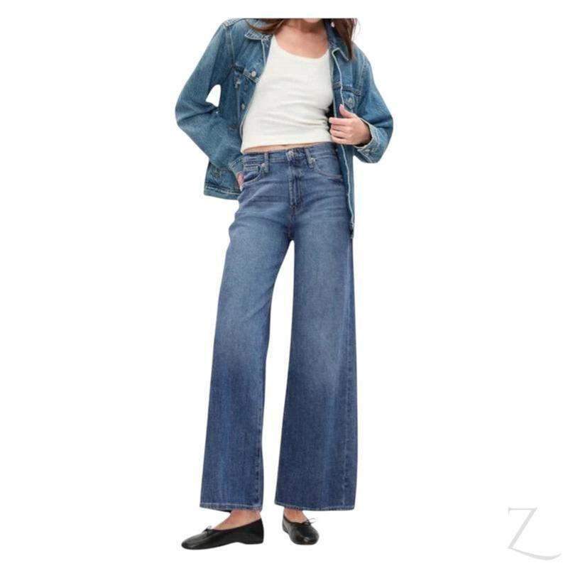 Buy-Ladies High Rise Strong Wide-Leg Denim Jeans | Plain | "Bobo" - B Grade-Online-in South Africa-on Zalemart