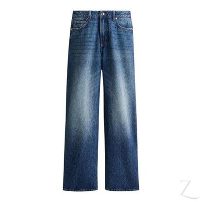 Buy-Ladies High Rise Strong Wide Leg Denim Jeans | Plain | "Futhi" - A Grade-Online-in South Africa-on Zalemart
