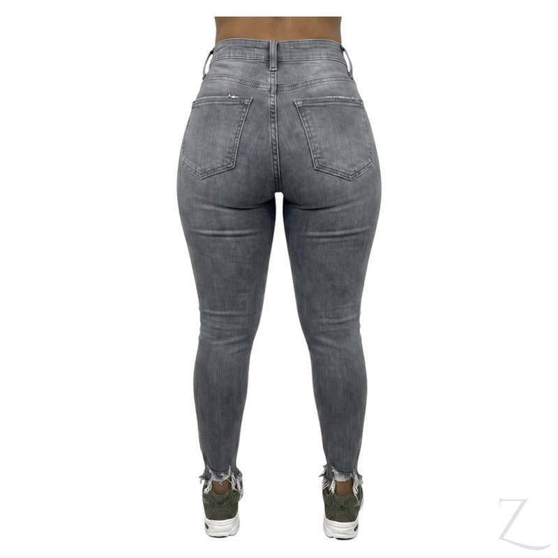 Buy-Ladies High Rise Super Skinny Super Stretchy Strong Denim Jeans | Raw Hem | "Lula" - B Grade-Online-in South Africa-on Zalemart