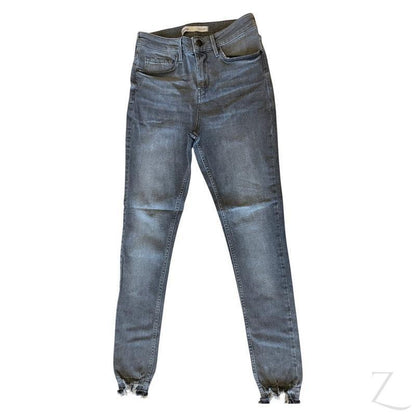Buy-Ladies High Rise Super Skinny Super Stretchy Strong Denim Jeans | Raw Hem | "Lula" - B Grade-Online-in South Africa-on Zalemart