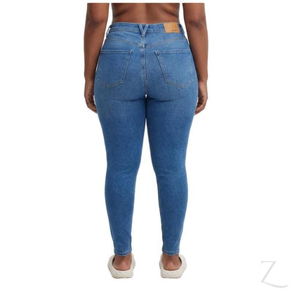 Buy-Ladies High Rise Super Skinny Super Strong Stretchy Denim Jeans | Plain | "Nisa" - A Grade-Online-in South Africa-on Zalemart