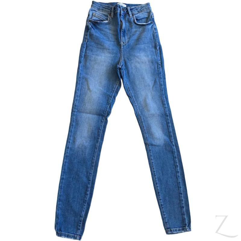 Buy-Ladies High Rise Super Skinny Super Strong Stretchy Denim Jeans | Plain | "Nisa" - A Grade-Online-in South Africa-on Zalemart