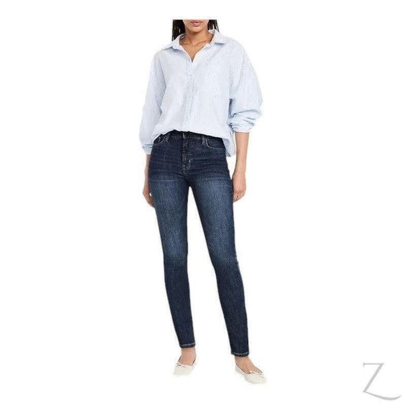 Buy-Ladies High Rise Super Skinny Super Strong Stretchy Denim Jeans | Plain | "Samina" - B Grade-Online-in South Africa-on Zalemart