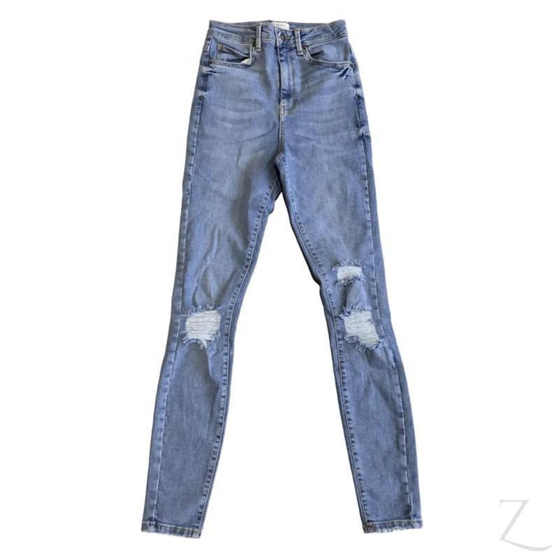 Buy-Ladies High Rise Super Skinny Super Strong Stretchy Denim Jeans | Ripped | "Nisa" - B Grade-Online-in South Africa-on Zalemart