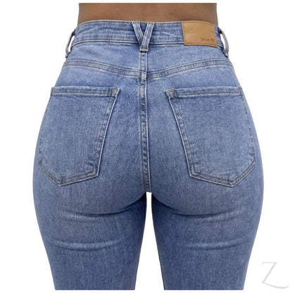 Buy-Ladies High Rise Super Skinny Super Strong Stretchy Denim Jeans | Ripped | "Nisa" - B Grade-Online-in South Africa-on Zalemart