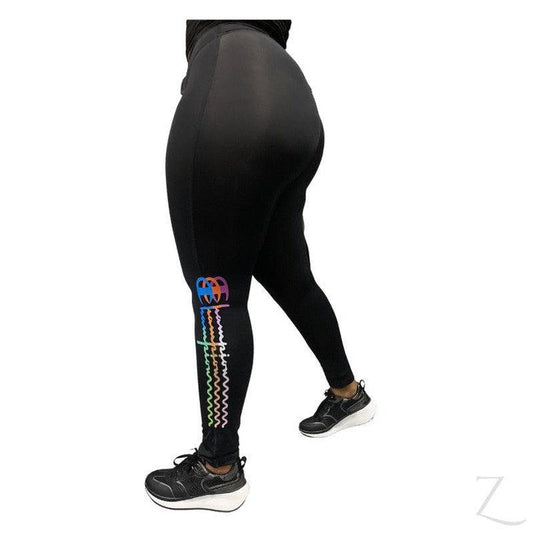 Buy-Ladies High Rise Super Stretchy Leggings | "Wele"-Black with Color-XS-Online-in South Africa-on Zalemart