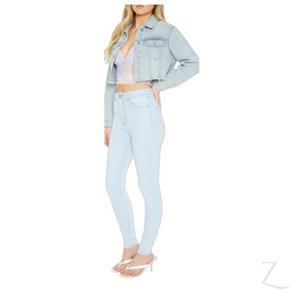Buy-Ladies High Rise Super Stretchy Super Skinny Strong Denim Jeans | Plain | "Fele" - B Grade-Online-in South Africa-on Zalemart