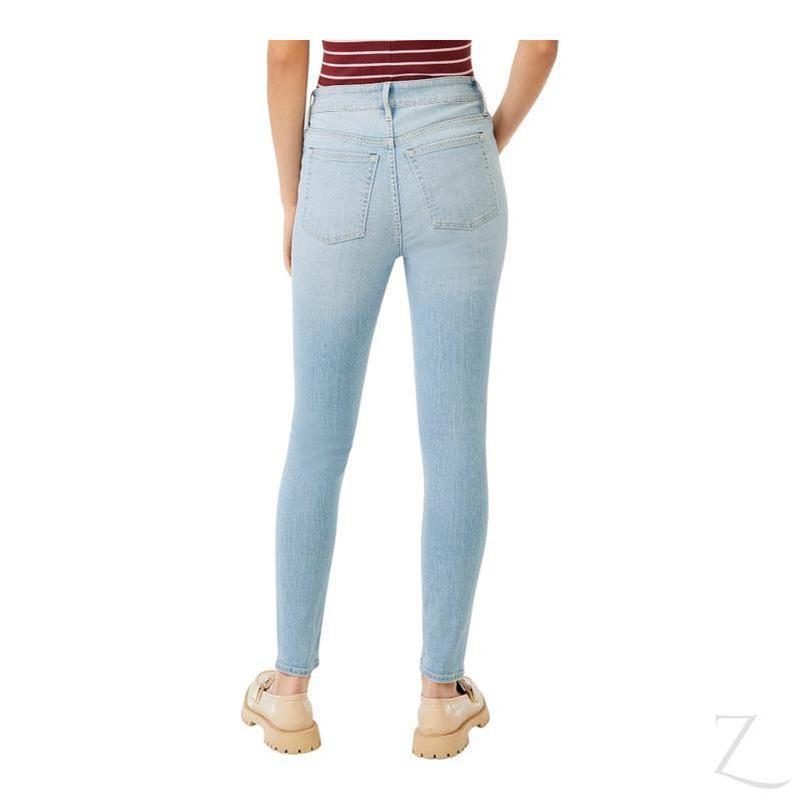Buy-Ladies High Rise Super Stretchy Super Skinny Strong Denim Jeans | Ripped | "Hala" - A Grade-Online-in South Africa-on Zalemart
