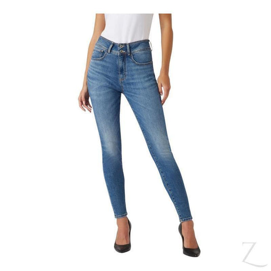 Buy-Ladies High Rise Super Stretchy Super Skinny Strong Denim Jeans | Shape Up | "Gela" - A Grade-Online-in South Africa-on Zalemart