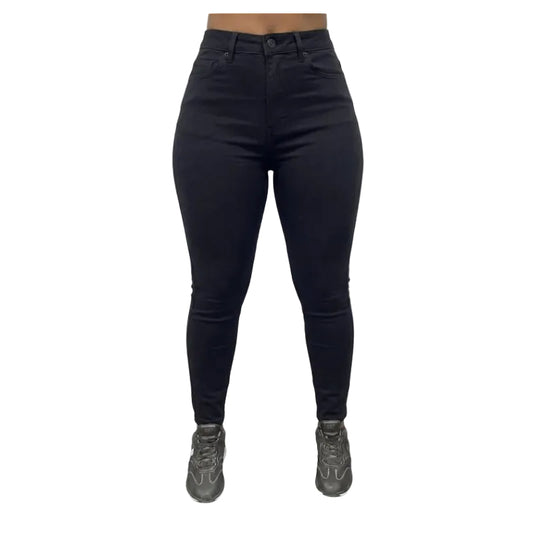 Buy-Ladies High Rise Super Stretchy Super Skinny Strong Jeans | Formal | "Mbili" - A Grade-Black-30-Regular-Online-in South Africa-on Zalemart