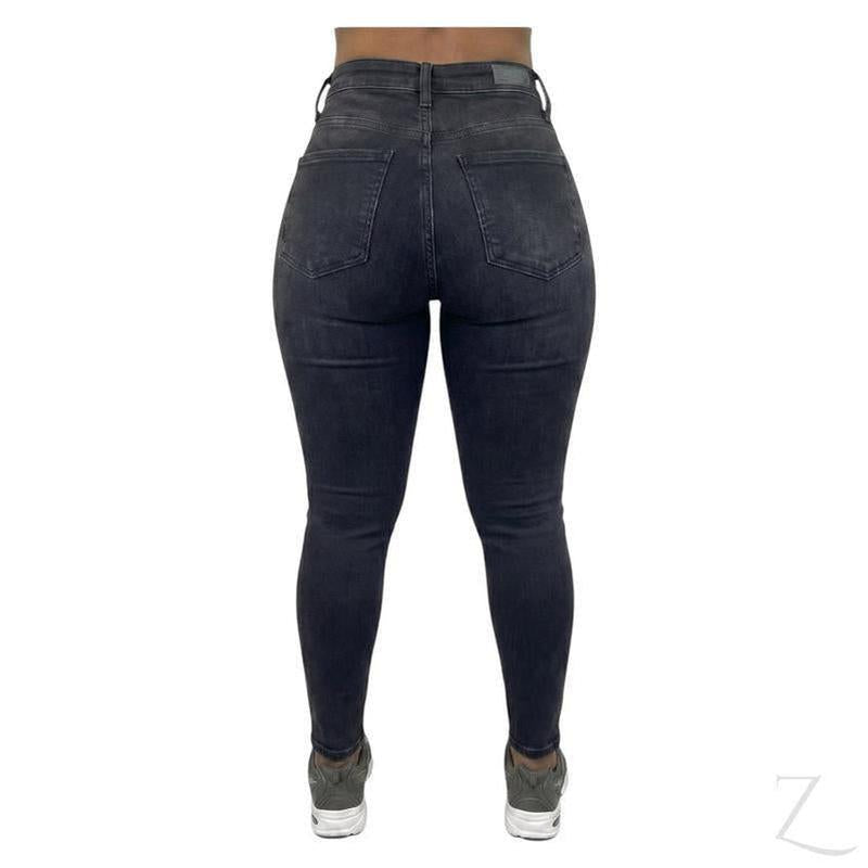 Buy-Ladies High Rise Super Stretchy Super Skinny Super Strong Denim Jeans | Plain | "Mafu" - B Grade-Online-in South Africa-on Zalemart