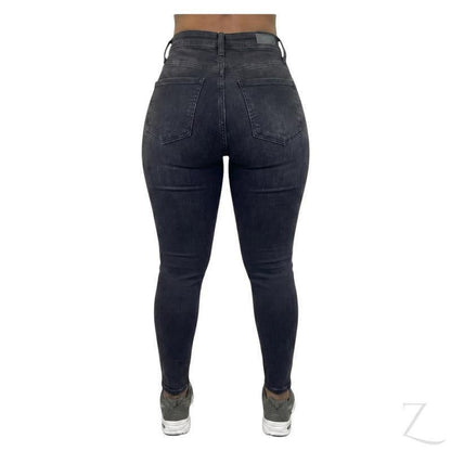 Buy-Ladies High Rise Super Stretchy Super Skinny Super Strong Denim Jeans | Plain | "Mafu" - B Grade-Online-in South Africa-on Zalemart