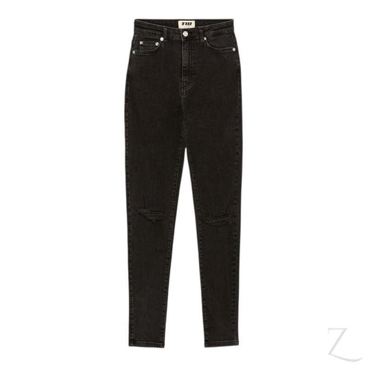 Buy-Ladies High Rise Super Stretchy Super Skinny Super Strong Denim Jeans | Ripped | "Khumba" - B Grade-Online-in South Africa-on Zalemart