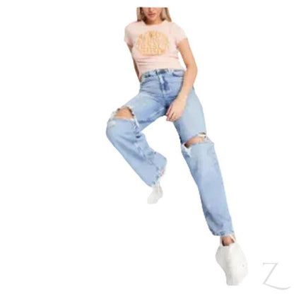 Buy-Ladies High Rise Super Strong 90s Fit Baggy Jeans | Ripped | "Bula" - A Grade-Online-in South Africa-on Zalemart