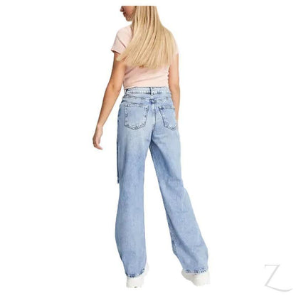 Buy-Ladies High Rise Super Strong 90s Fit Baggy Jeans | Ripped | "Bula" - A Grade-Online-in South Africa-on Zalemart