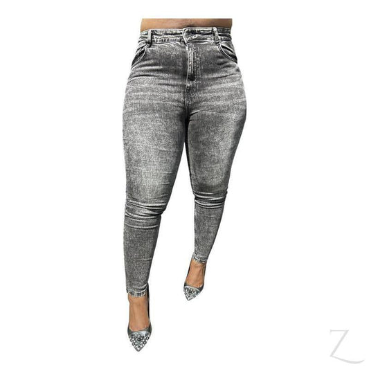 Buy-Ladies High Rise Super Strong Super Skinny Slightly Stretchy Denim Jeans | Plain | "Rio"-Acid Black-24-Online-in South Africa-on Zalemart
