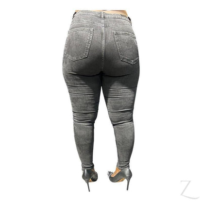 Buy-Ladies High Rise Super Strong Super Skinny Slightly Stretchy Denim Jeans | Plain | "Rio"-Online-in South Africa-on Zalemart