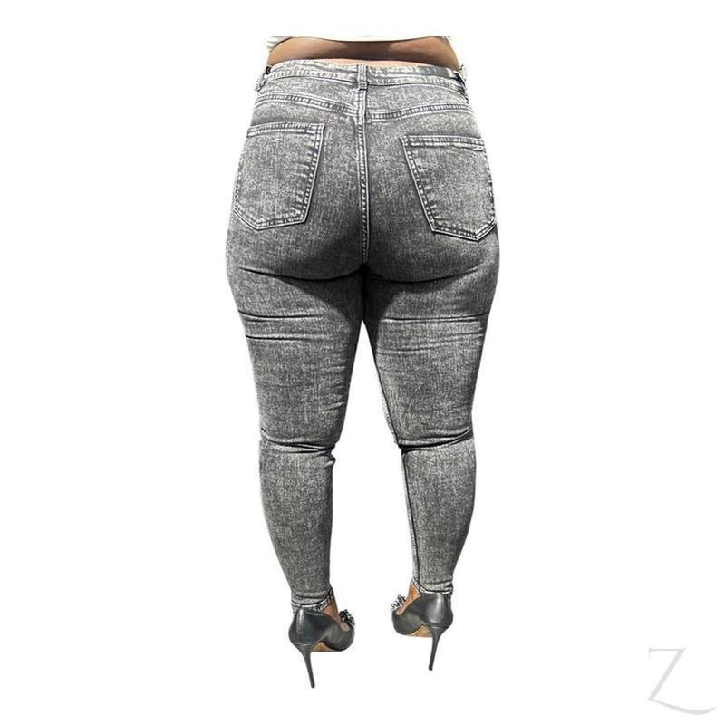 Buy-Ladies High Rise Super Strong Super Skinny Slightly Stretchy Denim Jeans | Plain | "Rio"-Online-in South Africa-on Zalemart