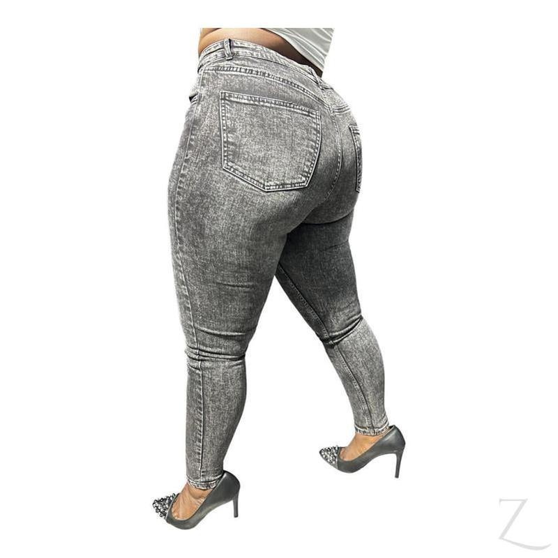 Buy-Ladies High Rise Super Strong Super Skinny Slightly Stretchy Denim Jeans | Plain | "Rio"-Online-in South Africa-on Zalemart