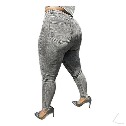 Buy-Ladies High Rise Super Strong Super Skinny Slightly Stretchy Denim Jeans | Plain | "Rio"-Online-in South Africa-on Zalemart