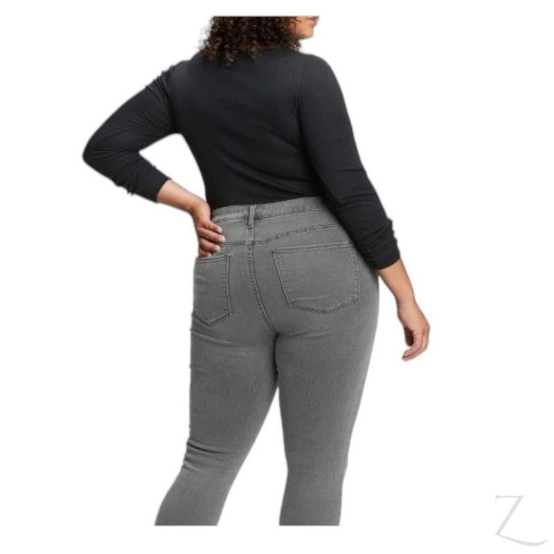 Buy-Ladies High Rise Super Strong Super Skinny Stretchy Denim Jeans | Plain | "Bobo"-Online-in South Africa-on Zalemart