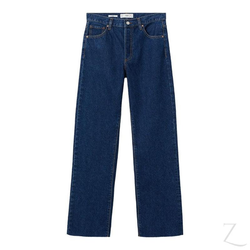 Buy-Ladies High Rise Super Strong Wide Leg Denim Jeans | Frayed Hem | "Sithelo"-Online-in South Africa-on Zalemart