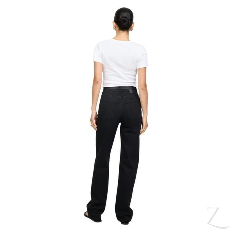 Buy-Ladies High Rise Super Strong Wide Leg Denim Jeans | Plain | "Wasi" - B Grade-Online-in South Africa-on Zalemart