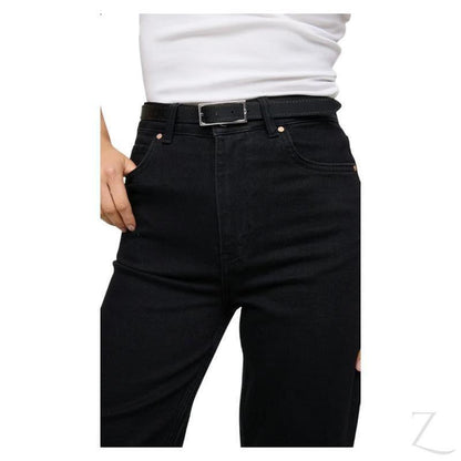 Buy-Ladies High Rise Super Strong Wide Leg Denim Jeans | Plain | "Wasi" - B Grade-Online-in South Africa-on Zalemart