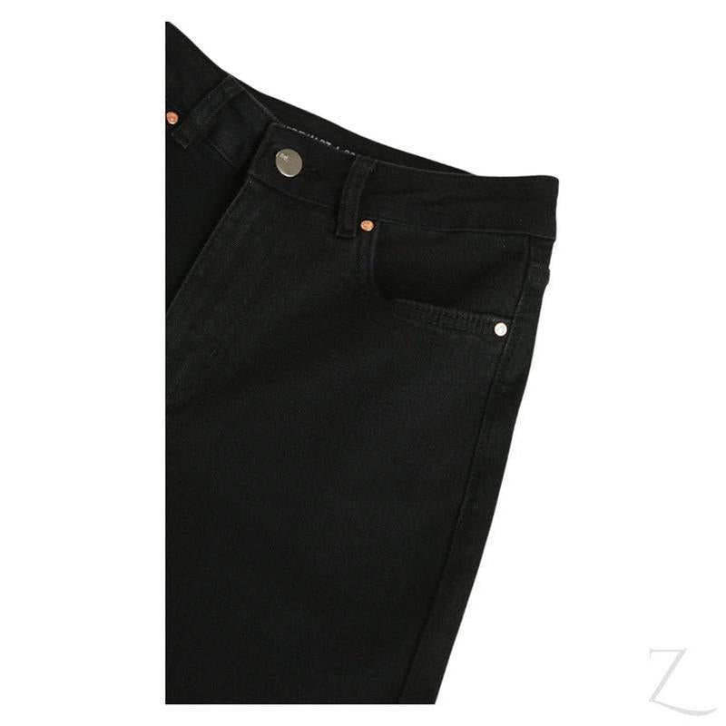 Buy-Ladies High Rise Super Strong Wide Leg Denim Jeans | Plain | "Wasi" - B Grade-Online-in South Africa-on Zalemart