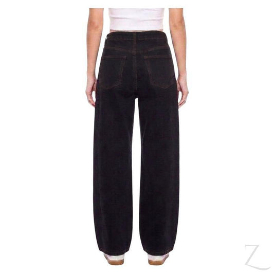 Buy-Ladies High Rise Super Strong Wide-Leg Denim Jeans | Plain | "Zia" - A Grade-Online-in South Africa-on Zalemart