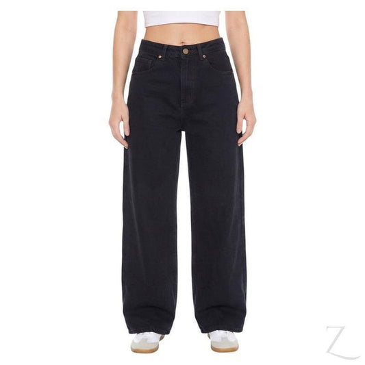 Buy-Ladies High Rise Super Strong Wide-Leg Denim Jeans | Plain | "Zia"-A Grade-Online-in South Africa-on Zalemart