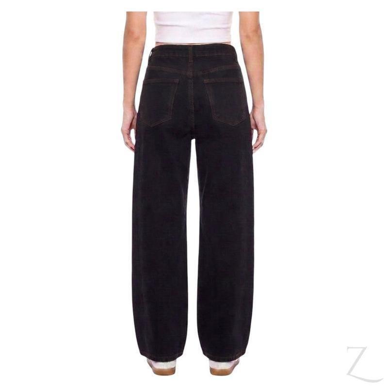 Buy-Ladies High Rise Super Strong Wide-Leg Denim Jeans | Plain | "Zia" - B Grade-Online-in South Africa-on Zalemart