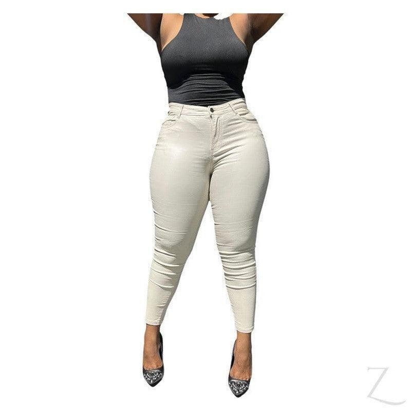 Buy-Ladies High Waist Super Skinny Super Stretchy Strong Denim Jeans | Plain | "Limu" - B Grade-Online-in South Africa-on Zalemart