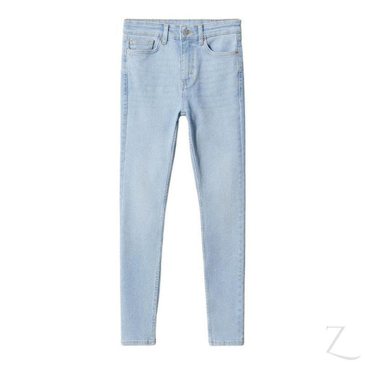 Buy-Ladies High Waist Super Strong Skinny Stretchy Denim Jeans | Plain | "Sithelo"-Light Blue-24-Online-in South Africa-on Zalemart