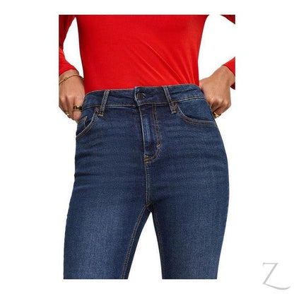 Buy-Ladies High Waist Super Strong Stretchy Skinny Denim Jeans | Plain | "Roo" - B Grade-Online-in South Africa-on Zalemart